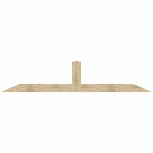 Ekena Millwork Portland Rough Sawn Timber Gable Bracket, Douglas Fir, 108"W x 22"H x 4"D x 6"F, 5/12 Pitch GBW108X22X0406POR00RDF - main